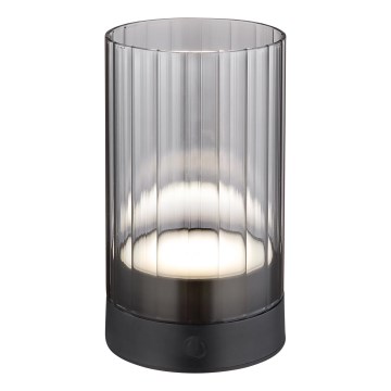 Globo - LED Lauko pritemdoma įkraunama jutiklinė stalinė lempa LED/2W/3,7V 2700/4000/6500K 1200mAh IP44 pilka