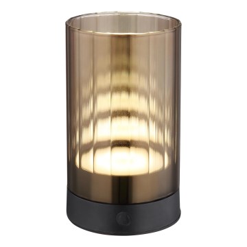 Globo - LED Lauko pritemdoma įkraunama jutiklinė stalinė lempa LED/2W/3,7V 2700/4000/6500K 1200mAh IP44 ruda