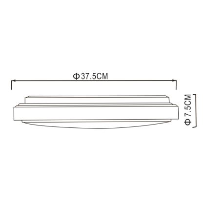 Globo - LED lubinis šviestuvas LED/24W/230V 3000/4000/6000K diametras 37,5 cm
