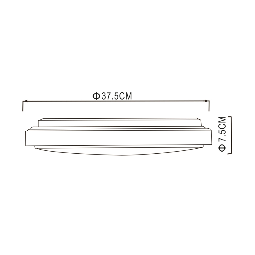 Globo - LED lubinis šviestuvas LED/24W/230V 3000/4000/6000K diametras 37,5 cm