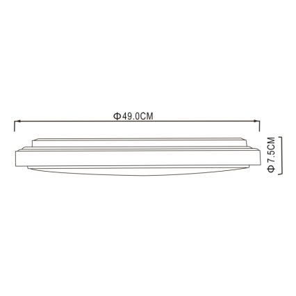 Globo - LED lubinis šviestuvas LED/32W/230V 3000/4000/6000K diametras 49 cm