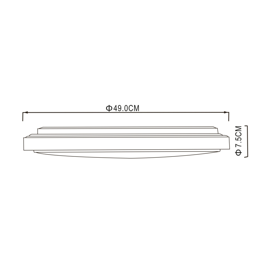 Globo - LED lubinis šviestuvas LED/32W/230V 3000/4000/6000K diametras 49 cm