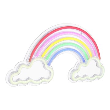 Globo - LED Neoninė sienų apdaila LED/3W/USB vaivorykštė
