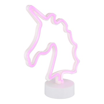 Globo - LED Neoninis stalas dekoracija LED/2W/3xAA vienaragis