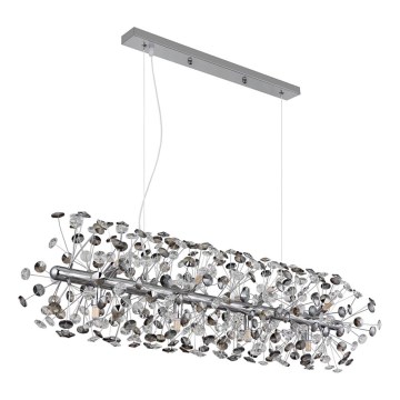 Globo - LED pakabinama liustra ant laido 12xG9/3,5W/230V blizgus chromas