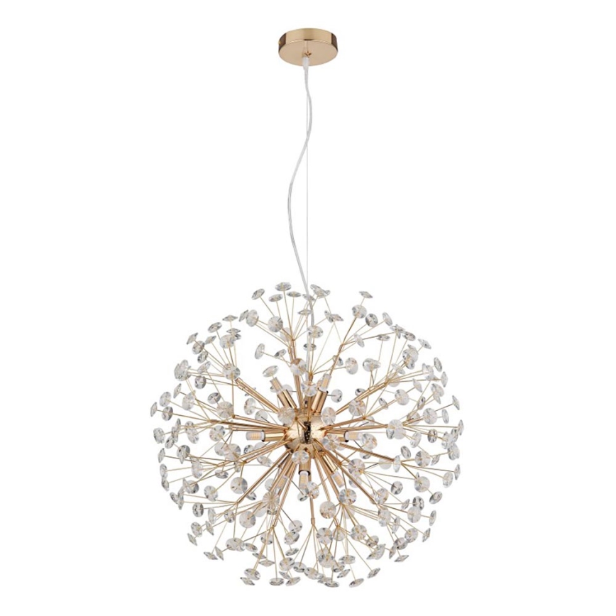 Globo - LED pakabinama liustra ant laido 9xG9/3,5W/230V skersmuo 60 cm auksinė