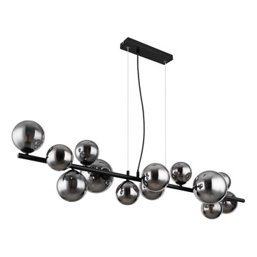 Globo - LED Pakabinamas sietynas 13xG9/3,5W/230V dūminis/juoda