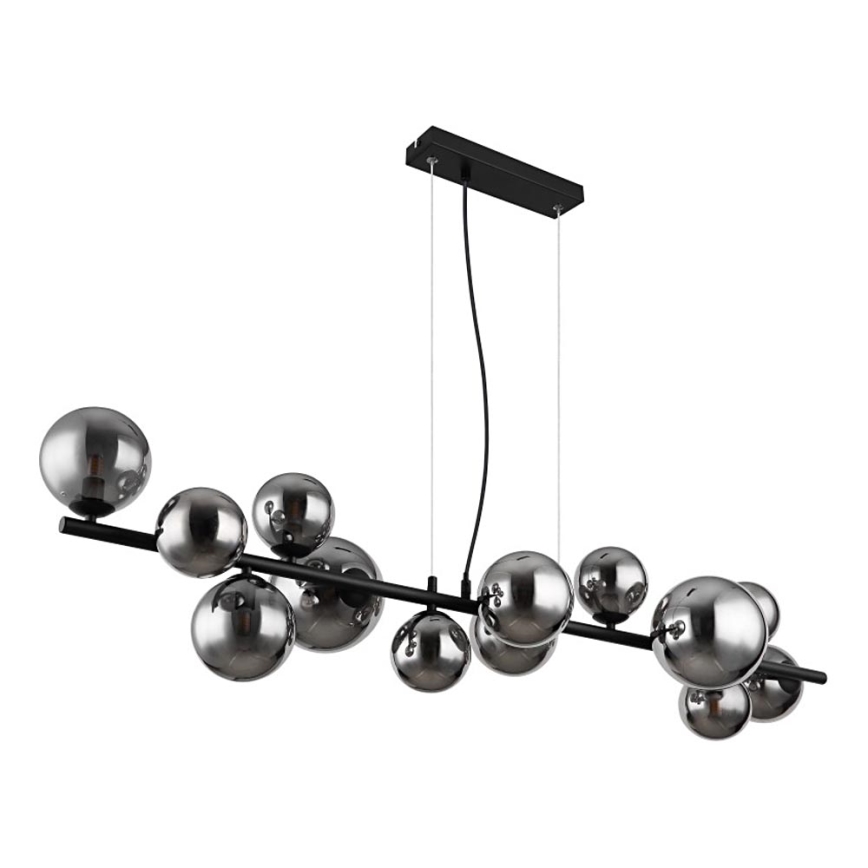 Globo - LED Pakabinamas sietynas 13xG9/3,5W/230V dūminis/juoda