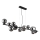 Globo - LED Pakabinamas sietynas 13xG9/3,5W/230V dūminis/juoda