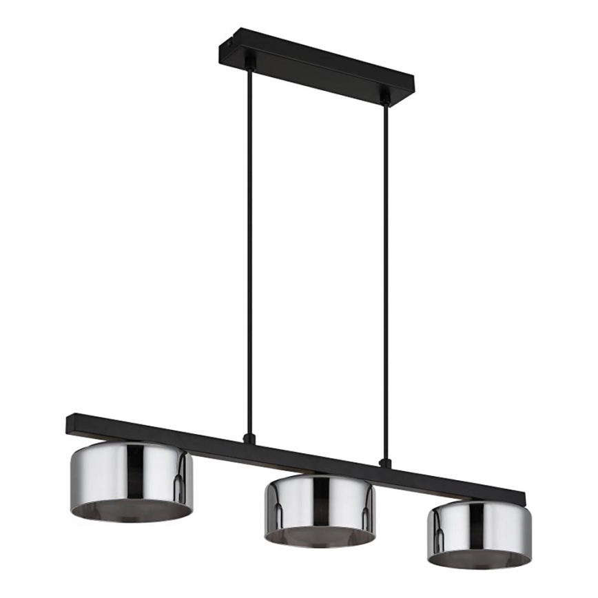 Globo - LED Pakabinamas sietynas 3xGX53/6W/230V dūminis/juoda