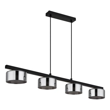 Globo - LED Pakabinamas sietynas 4xGX53/6W/230V dūminis/juoda