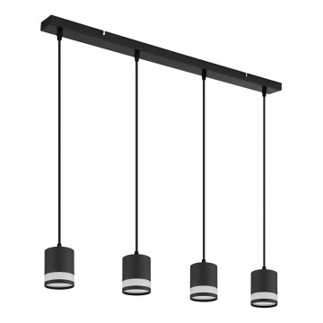 Globo - LED Pakabinamas sietynas 4xGX53/7W/230V 3000K juoda