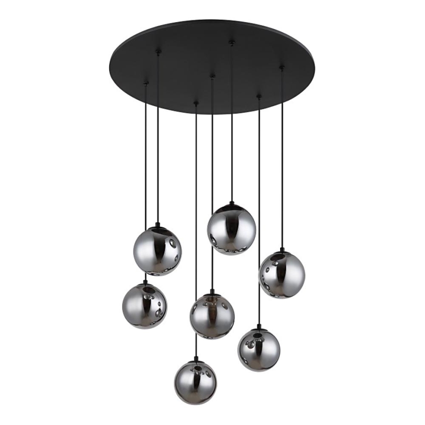 Globo - LED Pakabinamas sietynas 7xG9/3,5W/230V dūminis/juoda
