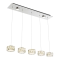 Globo - LED Pakabinamas sietynas LED/52W/230V 4000K blizgus chromas/permatoma