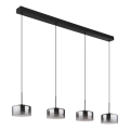 Globo - LED pakabinamas šviestuvas ant laido LED/24W/230V juoda/dūminė