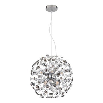 Globo - LED pakabinamas šviestuvas su laidu 8xG9/3,5W/230V skersmuo 40 cm blizgus chromas