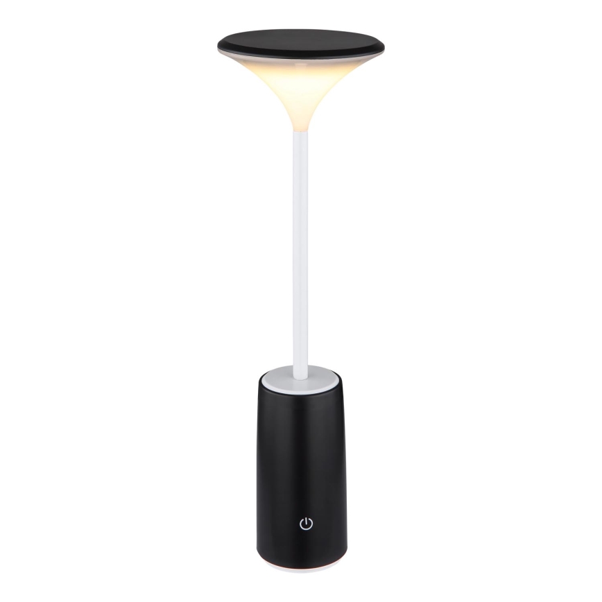 Globo - LED Pritemdoma įkraunama jutiklinė stalinė lempa LED/1,2W/3,7V 3000K 1500mAh juoda