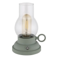 Globo - LED Pritemdoma įkraunama jutiklinė stalinė lempa LED/1W/3,7V 1200 mAh žalia