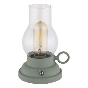 Globo - LED Pritemdoma įkraunama jutiklinė stalinė lempa LED/1W/3,7V 1200 mAh žalia