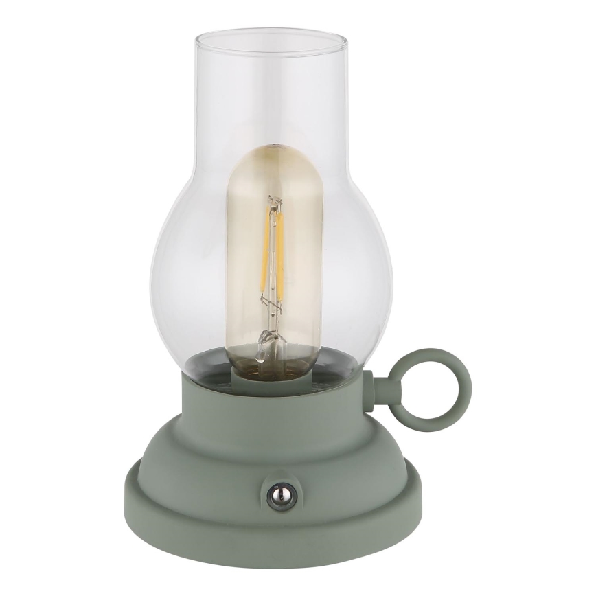 Globo - LED Pritemdoma įkraunama jutiklinė stalinė lempa LED/1W/3,7V 1200 mAh žalia