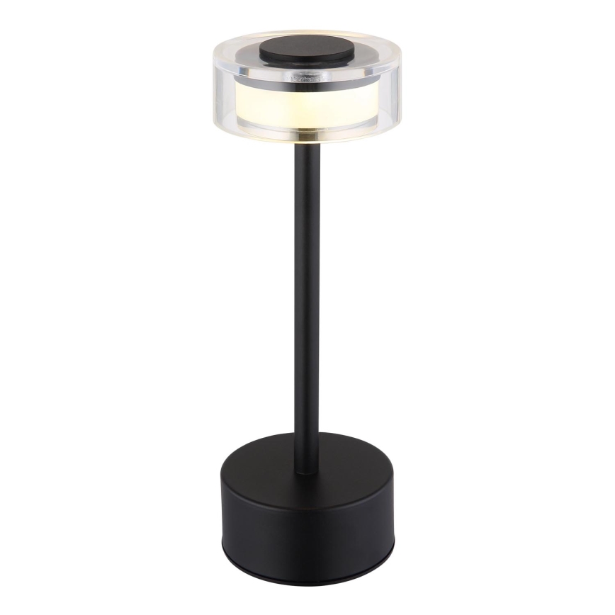Globo - LED Pritemdoma įkraunama jutiklinė stalinė lempa LED/2,5W/3,7V 2700/4000/6500K 1800mAh juoda
