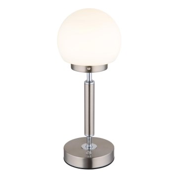 Globo - LED Pritemdoma įkraunama jutiklinė stalinė lempa LED/2,5W/5V 1800mAh 2700/4000/6500K matinis chromas