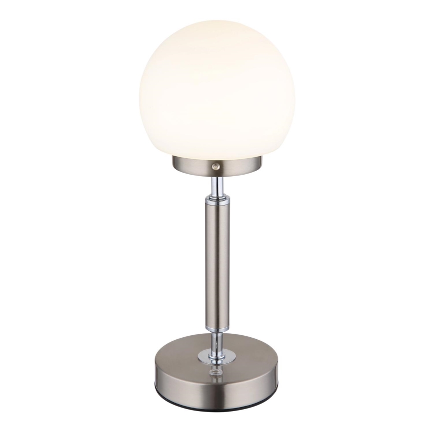 Globo - LED Pritemdoma įkraunama jutiklinė stalinė lempa LED/2,5W/5V 1800mAh 2700/4000/6500K matinis chromas