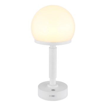 Globo - LED Pritemdoma įkraunama jutiklinė stalinė lempa LED/2,5W/5V 1800mAh 2800K balta