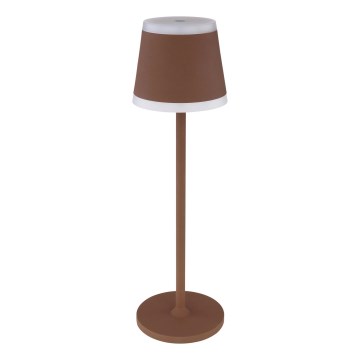 Globo - LED Pritemdoma įkraunama jutiklinė stalinė lempa LED/4,6W/3,7V 3000K 1800mAh ruda IP54