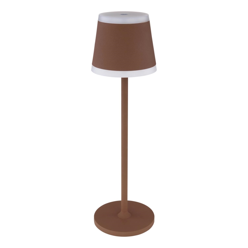 Globo - LED Pritemdoma įkraunama jutiklinė stalinė lempa LED/4,6W/3,7V 3000K 1800mAh ruda IP54