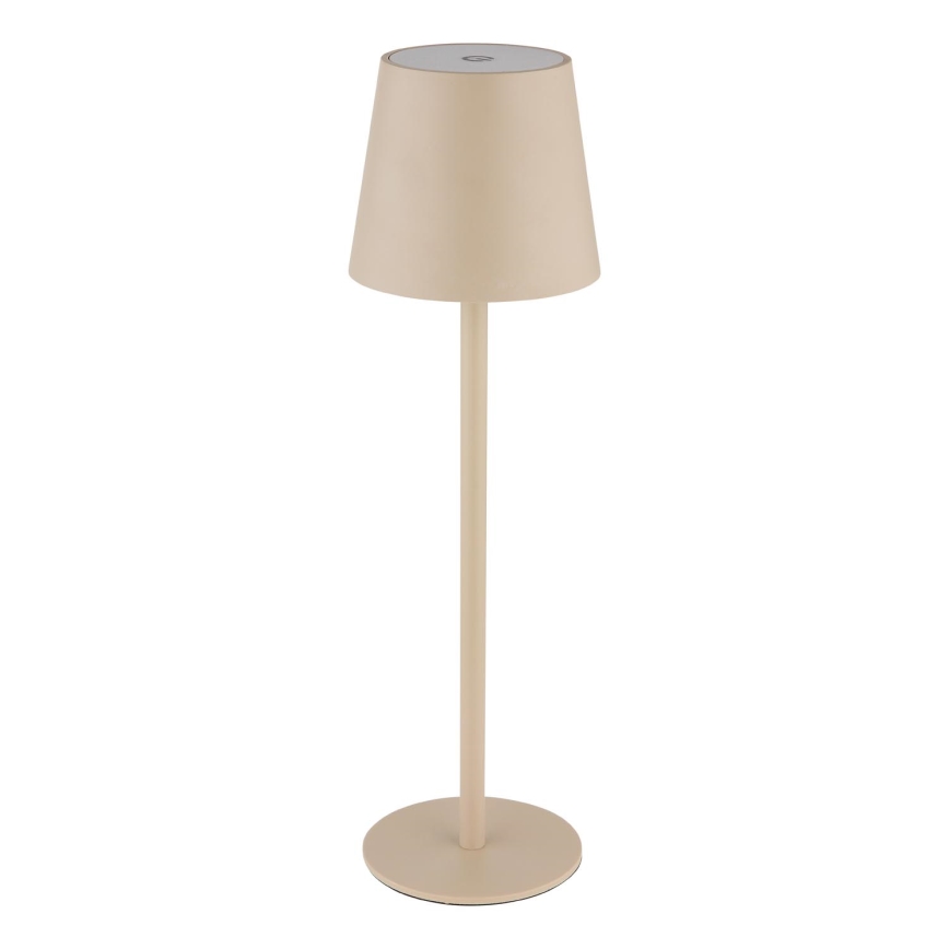 Globo - LED pritemdoma jutiklinė lauko lempa LED/3W/3,7V IP44 1800 mAh USB smėlio spalva