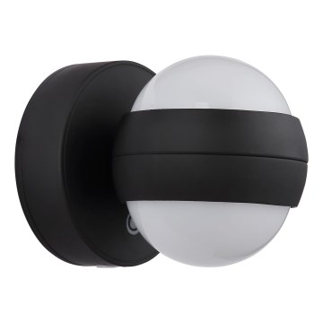 Globo - LED Pritemdomas įkraunamas jutiklinė Sieninis šviestuvas LED/1,4W/5V 1800 mAh juoda