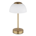 Globo - LED Pritemdomas įkraunamas stalinis šviestuvas LED/2,5W/5V 1800mAh 2700K/4000K/6500K žalvaris