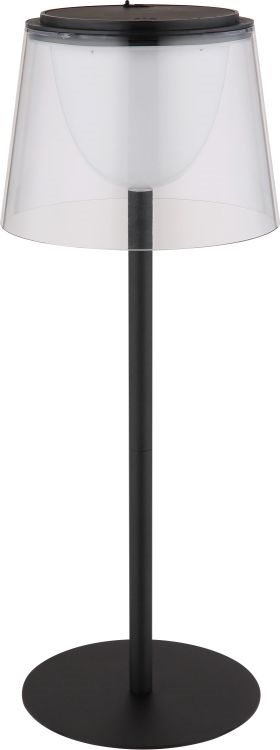 Globo - LED Pritemdomas jutiklinė lauko Stalinis šviestuvas LED/1,8W/5V IP44 1800 mAh juoda/permatoma