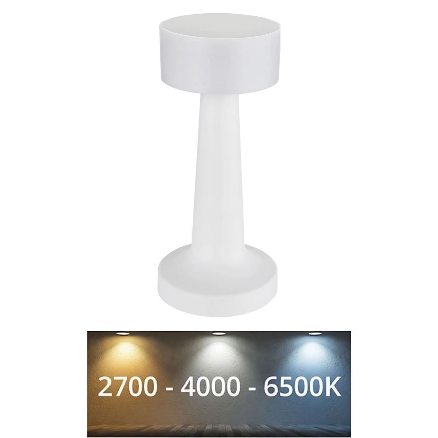 Globo - LED pritemdomas, liečiamas stalinis šviestuvas LED/1W/3,7V 2700K/4000K/6500K 800 mAh USB balta