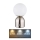 Globo - LED pritemdomas, liečiamas stalinis šviestuvas LED/2,5W/3,7V 2700K/4000K/6500K 1800 mAh USB matinis chromas