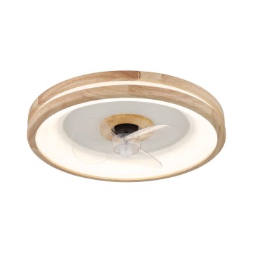 Globo - LED Pritemdomas lubinis šviestuvas su ventiliatoriumi LED/30W/230V 2700-6500K ruda + nuotolinio valdymo pultas