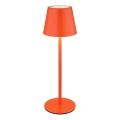 Globo - LED reguliuojama jutiklinė įkraunama lauko stalinė lempa 3 viename LED/3W/5V 3000/4000/5000K IP54 1800 mAh raudona