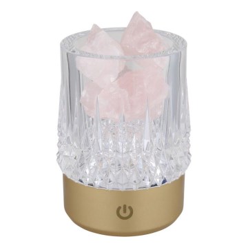 Globo - LED reguliuojama jutiklinė stalinė lempa LED/1W/5V 3000K 1200 mAh auksinė