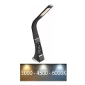 Globo - LED reguliuojama jutiklinė stalinė lempa su ekranu LED/6,5W/230V 3000/4500/5800K antracito spalvos