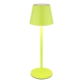Globo - LED reguliuojama, lietimu valdoma įkraunama lauko stalo lempa 3in1 LED/3W/5V 3000/4000/5000K IP54 1800 mAh žalia
