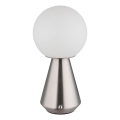 Globo - LED reguliuojama lietimui jautri lauko stalinė lempa LED/1,5W/5V 3000/4500/6500K 1800 mAh IP41 matinio chromo