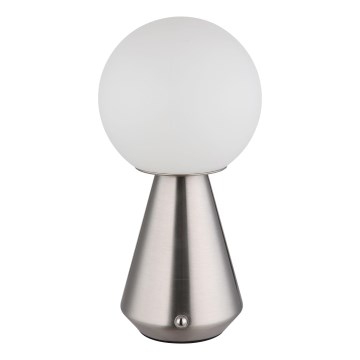 Globo - LED reguliuojama lietimui jautri lauko stalinė lempa LED/1,5W/5V 3000/4500/6500K 1800 mAh IP41 matinio chromo