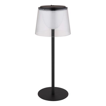 Globo - LED reguliuojama lietimui jautri lauko stalinė lempa LED/1,8W/5V IP44 1800 mAh juoda/skaidri