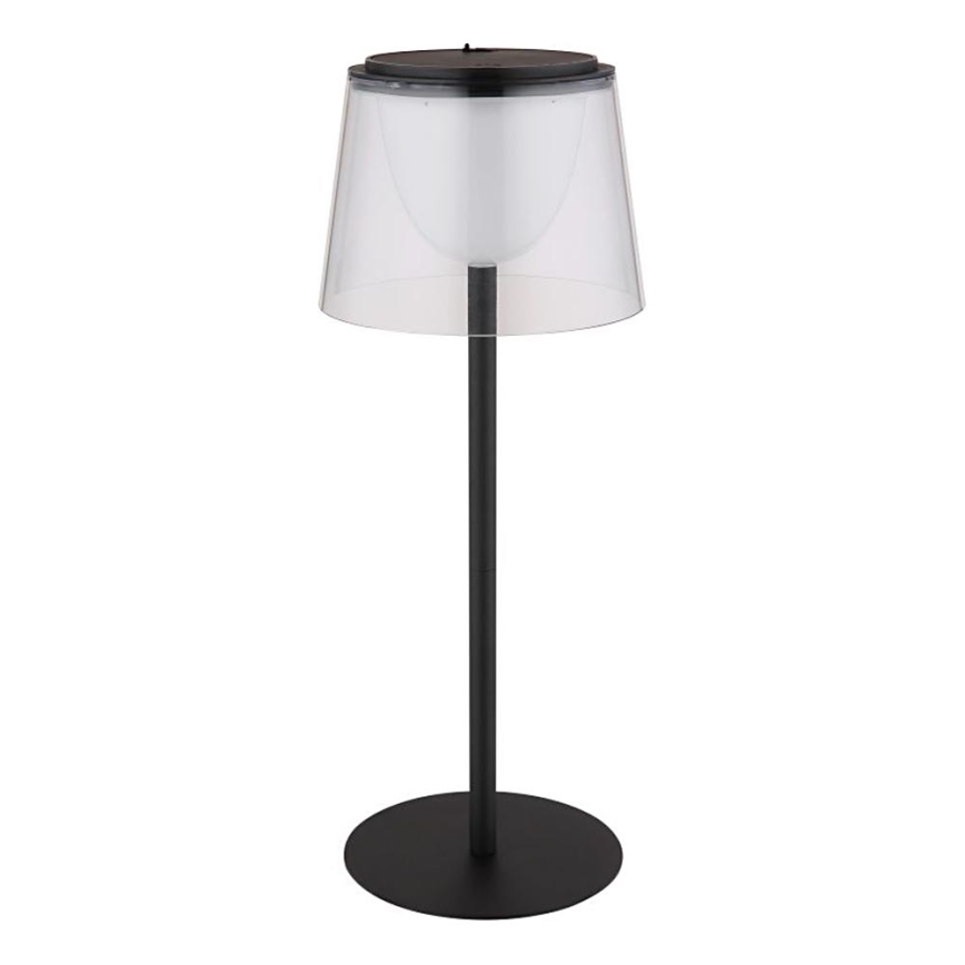 Globo - LED reguliuojama lietimui jautri lauko stalinė lempa LED/1,8W/5V IP44 1800 mAh juoda/skaidri