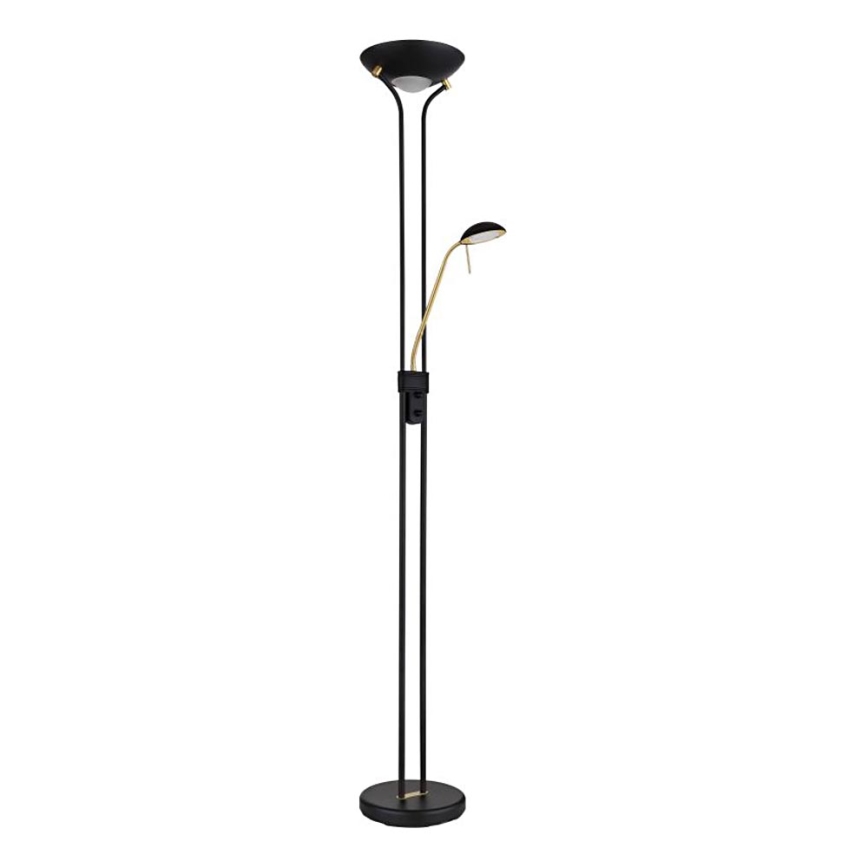 Globo - LED reguliuojama pastatoma lempa LED/20W/230V + LED/5,5W 3000K juoda/auksinė