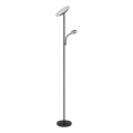 Globo - LED reguliuojama stovinti lempa LED/20W/230V+ LED/5W 3000/4000/6500K juoda