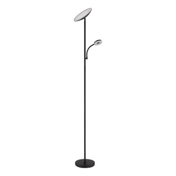 Globo - LED reguliuojama stovinti lempa LED/20W/230V+ LED/5W 3000/4000/6500K juoda