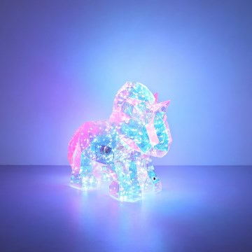 Globo - LED reguliuojamas įkraunamas stalinis dekoratyvinis šviestuvas/4W/5V 1800 mAh vienaragis