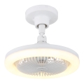 Globo - LED reguliuojamas lubinis ventiliatorius LED/20W/230V 3000-6500K balta + nuotolinis valdymas